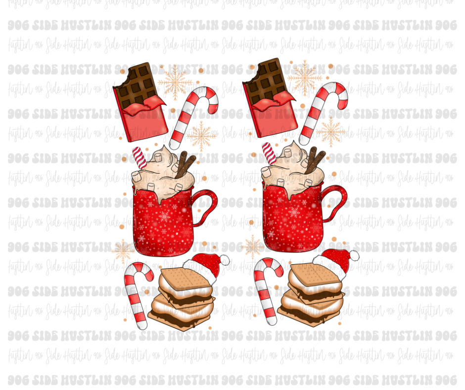 Hot Cocoa SLEEVES-Ready to Press Transfer