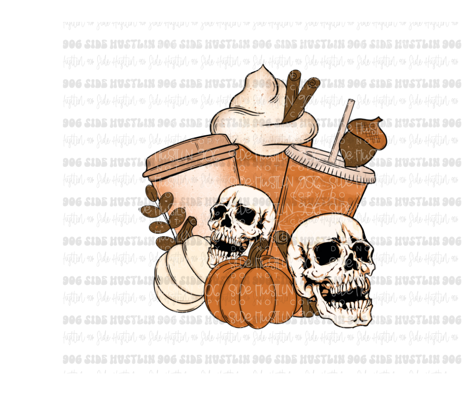 Fall Skellies-Ready to Press Transfer