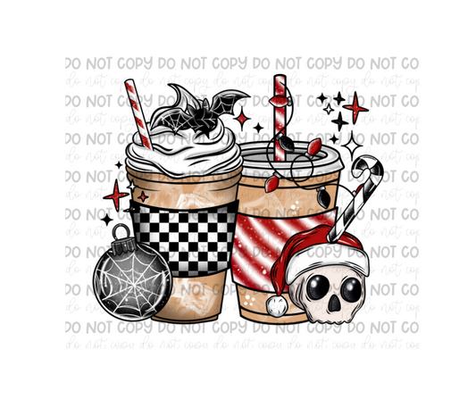 Spooky Christmas Coffee-Ready to Press Transfer