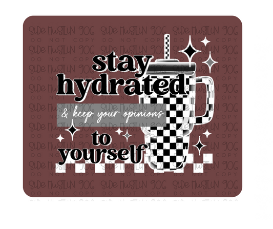 Stay Hydrated white-Ready to Press Transfer