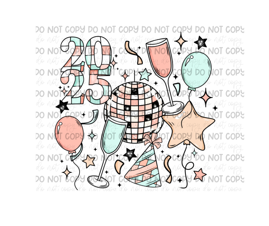 New Year Collage-Ready to Press Transfer