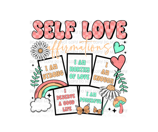 Self Love Affirmations-Ready to Press Transfer