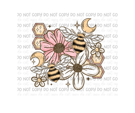 Bees Moon-Ready to Press Transfer