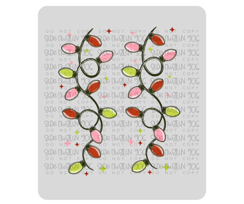 Merry & Bright Lights Sleeve-Ready to Press Transfer