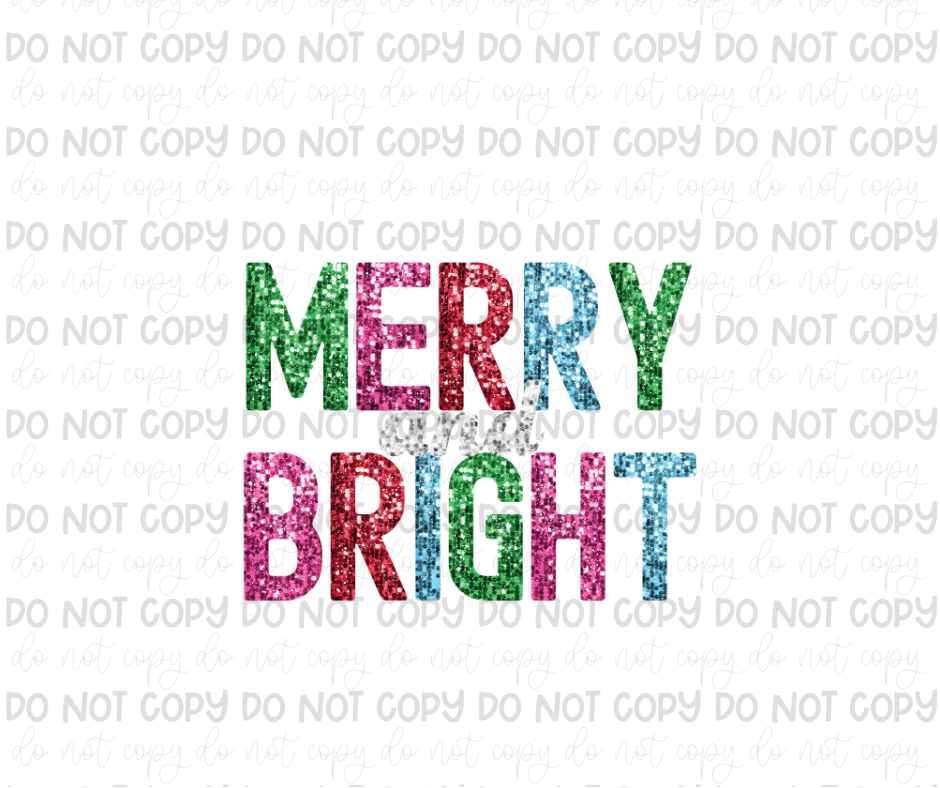 Merry and Bright-Ready to Press Transfer