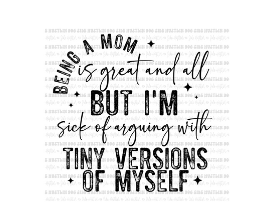 Being a Mom single color-Ready to Press Transfer