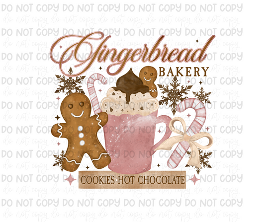 Gingerbread Bakery-Ready to Press Transfer