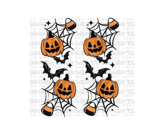 Candy Corn Ghostie Sleeve-Ready to Press Transfer