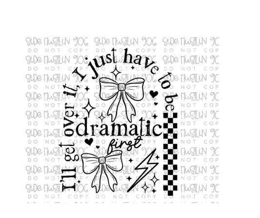Dramatic Bows Single Color-Ready to Press Transfer