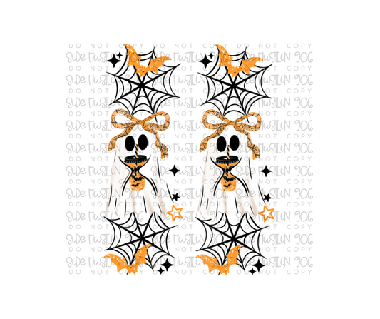Bat Coffee Ghostie black Sleeve-Ready to Press Transfer