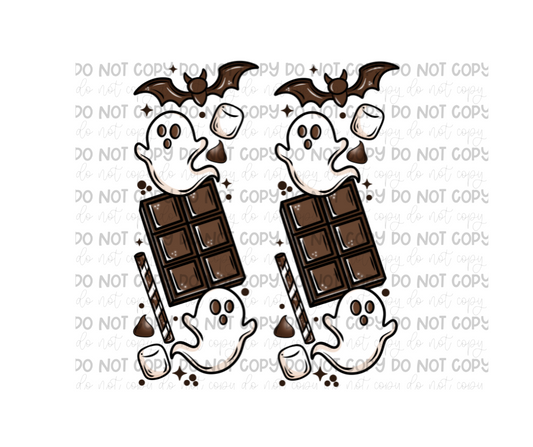 Spooky Hot Cocoa SLEEVES-Ready to Press Transfer