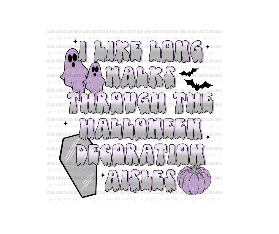 Walks through Halloween-Ready to Press Transfer