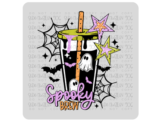 Spooky Brew Black-Ready to Press Transfer