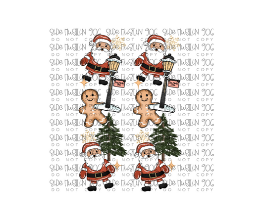 Light Skin Tone Santa Sleeve-Ready to Press Transfer