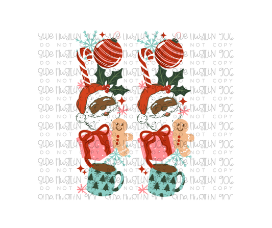 Christmas Things dark skintone Sleeve-Ready to Press Transfer