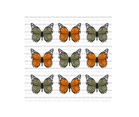 Butterfly Grid-Ready to Press Transfer