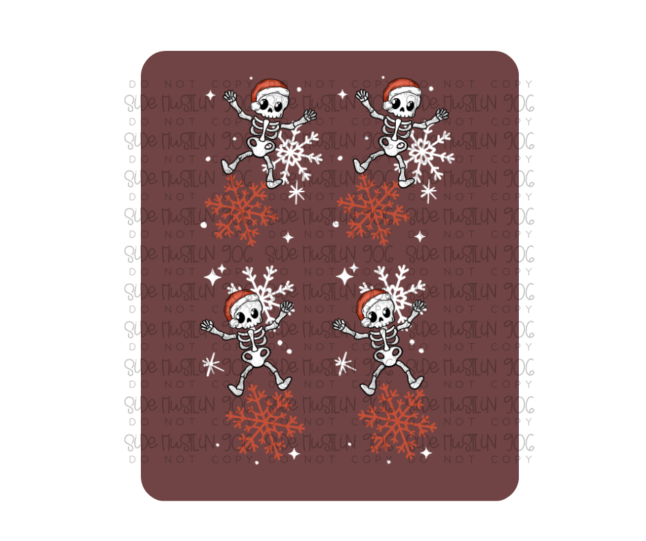 Skellie Snowflakes Sleeve-Ready to Press Transfer