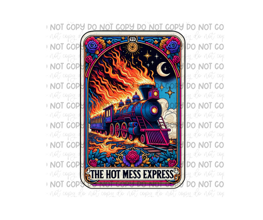 Hot Mess Express tarot-Ready to Press Transfer