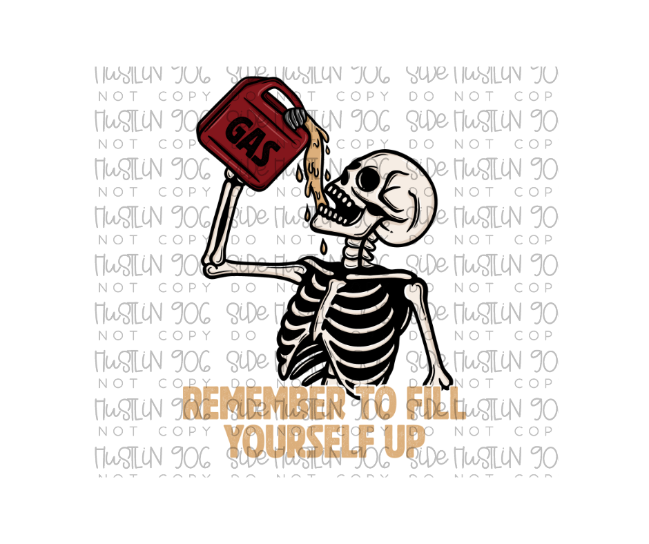 Fill Yourself up yellow-Ready to Press Transfer