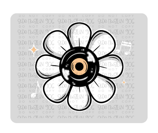 Music Soul flower white-Ready to Press Transfer