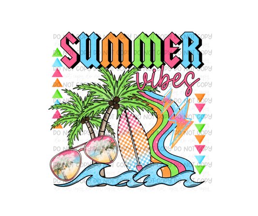 Neon Summer vibes-Ready to Press Transfer