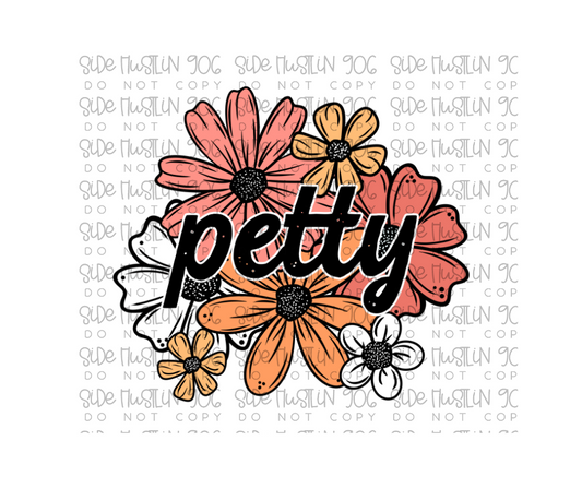 Petty Florals-Ready to Press Transfer
