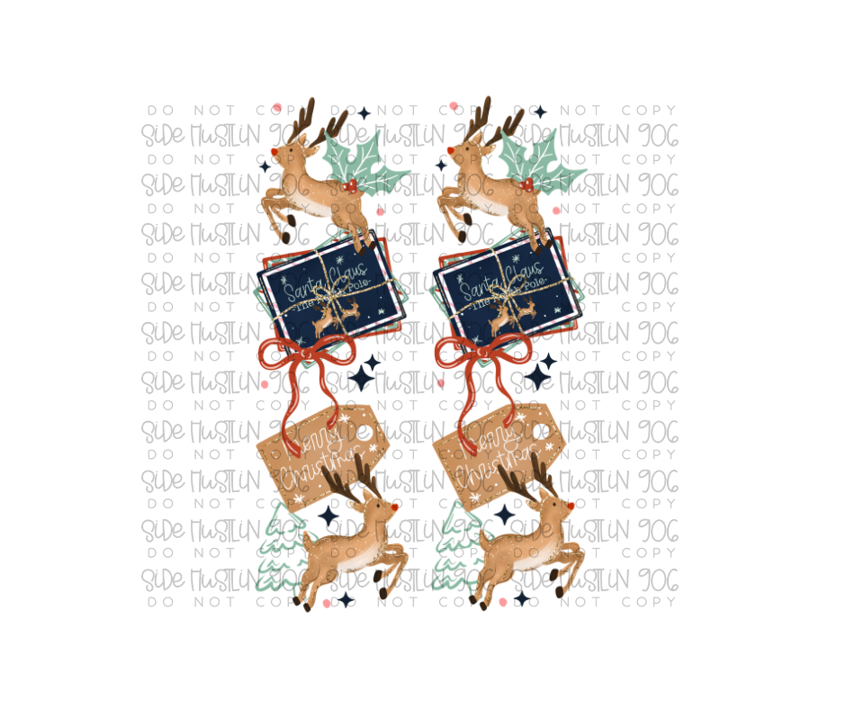Christmas Postage Sleeve-Ready to Press Transfer