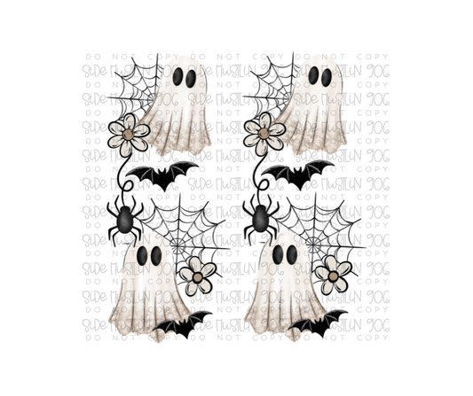 Floral Ghostie Sleeve-Ready to Press Transfer