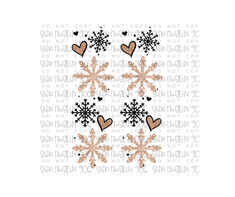 Winter Deer Sleeves-Ready to Press Transfer
