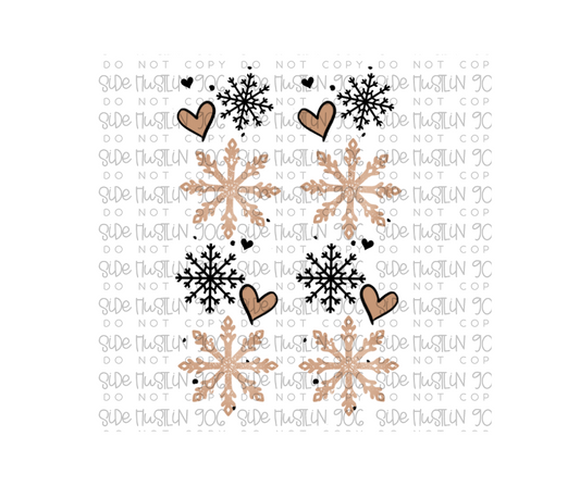 Winter Deer Sleeves-Ready to Press Transfer