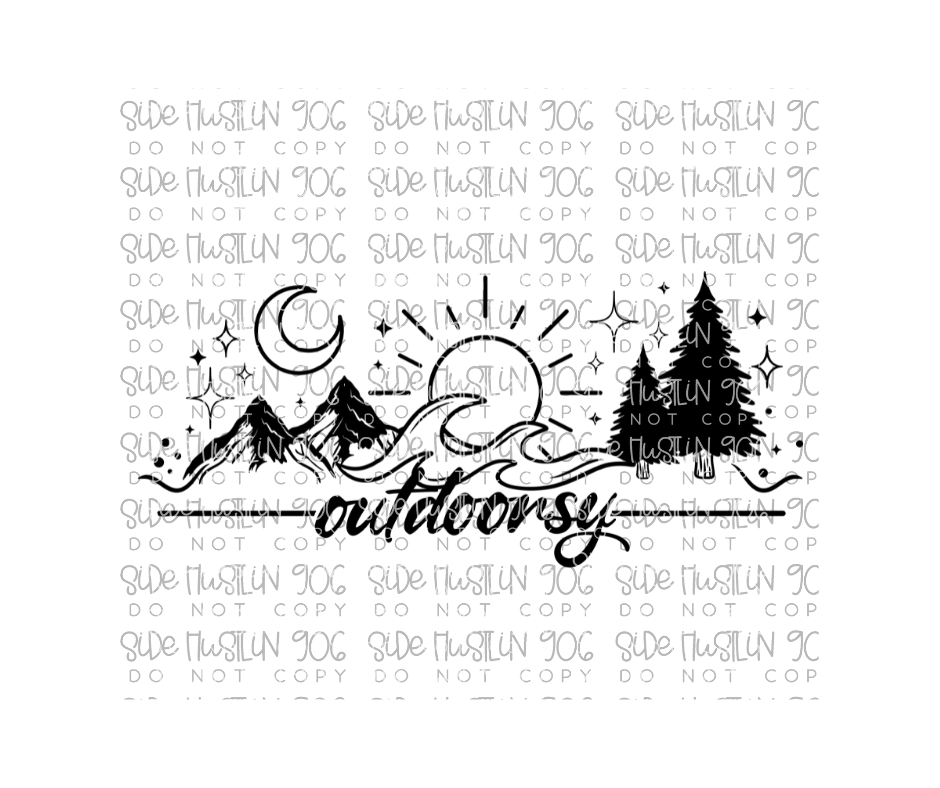 Outdoorsy-Ready to Press Transfer