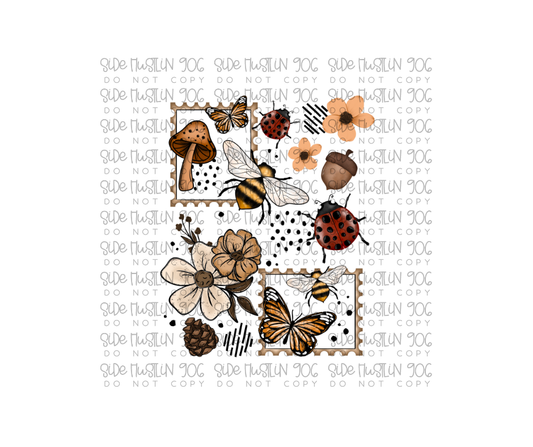 Bee Stamps-Ready to Press Transfer