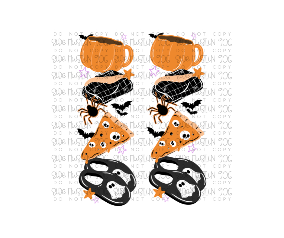Spooky Movie Marathon Sleeve-Ready to Press Transfer