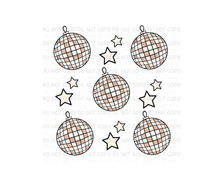 Disco Bulbs grid-Ready to Press Transfer