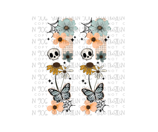 Floral Ghost Sleeve-Ready to Press Transfer