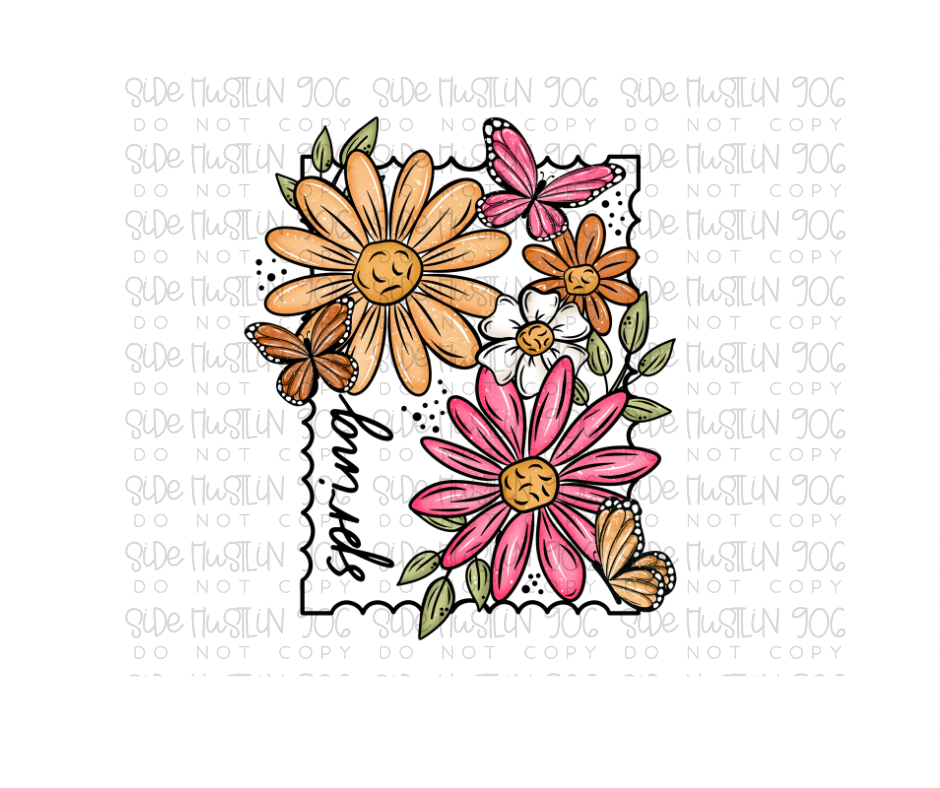 Spring stamp-Ready to Press Transfer