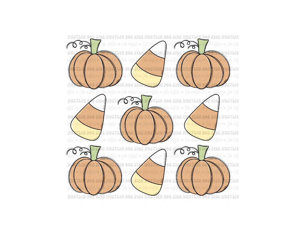 Pumpkin Grid-Ready to Press Transfer