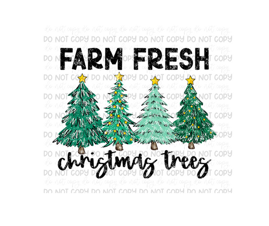 Farm Fresh Christmas Trees-Ready to Press Transfer