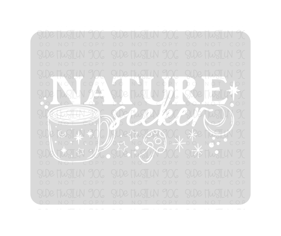 Nature Seeker Single Color White-Ready to Press Transfer