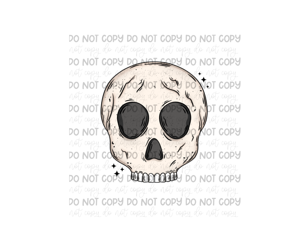 Skull-Ready to Press Transfer