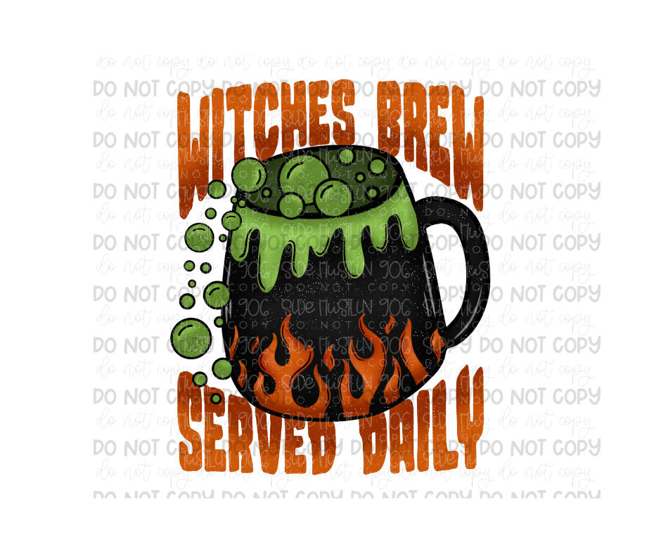 Witches Brew orange-Ready to Press Transfer