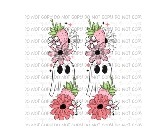 Strawberry Ghost SLEEVES-Ready to Press Transfer