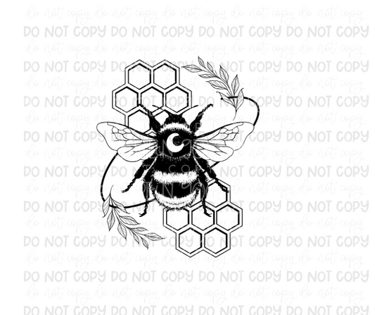 Bee Honeycomb-Ready to Press Transfer