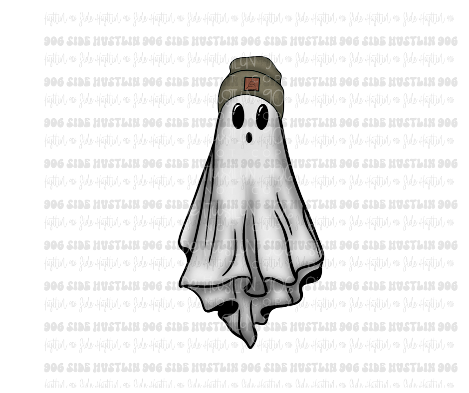 Beanie Ghostie -Ready to Press Transfer