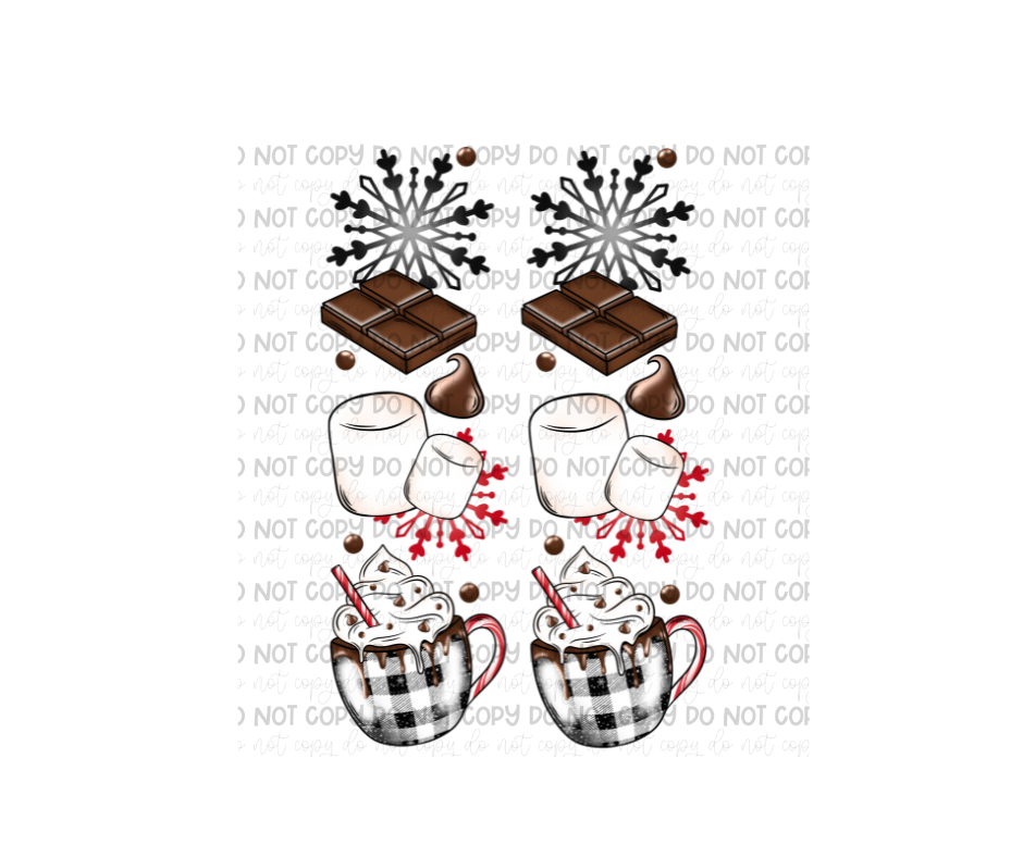 Hot Cocoa Bar SLEEVES-Ready to Press Transfer