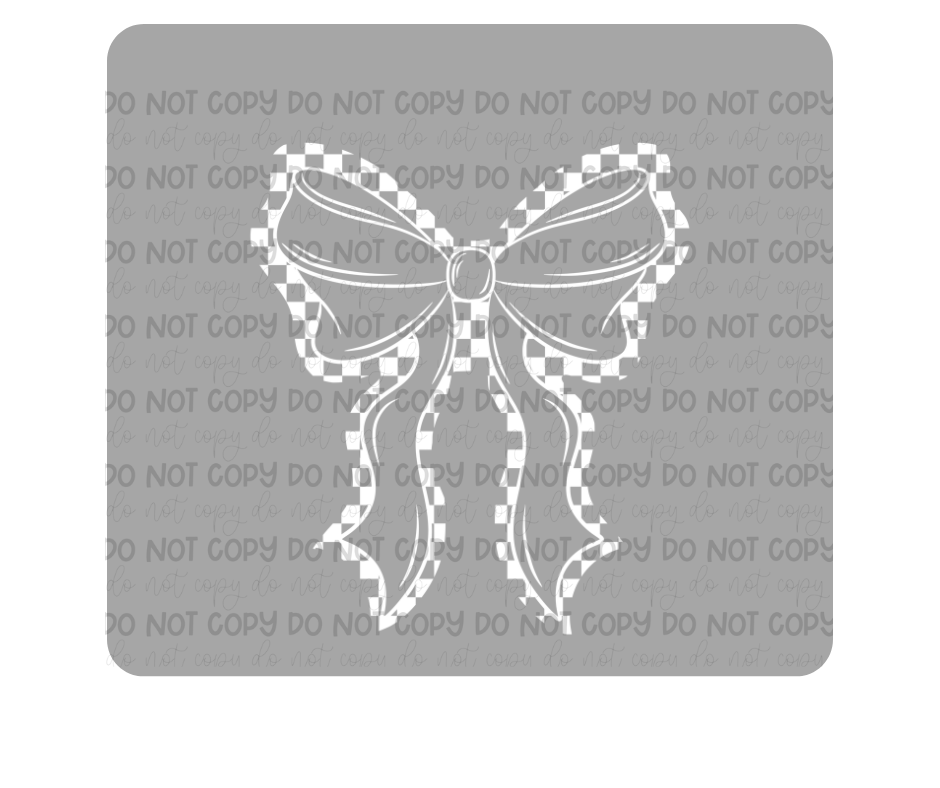 Single color Bow white-Ready to Press Transfer