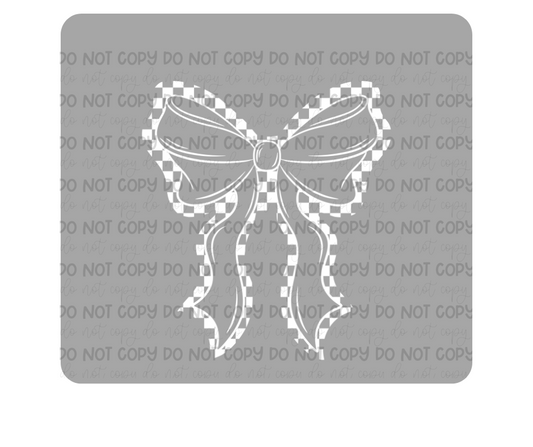 Single color Bow white-Ready to Press Transfer