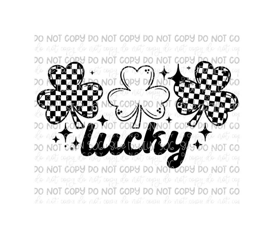 Lucky black-Ready to Press Transfer