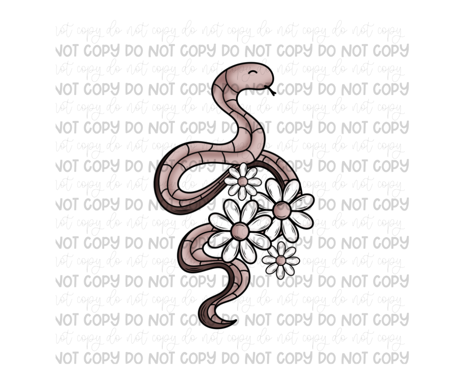 Daisy Snake-Ready to Press Transfer