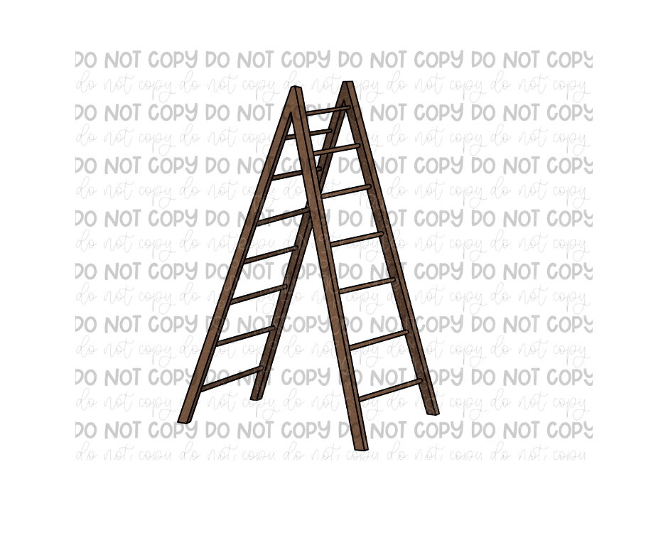 Ladder no words-Ready to Press Transfer